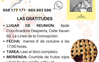 Coordinadora Despierta retoma su club de lectura con “Las gratitudes”, de Delphine de Vigan.